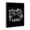 Stupell Industries Gamer with Modern Splash Framed Floater Canvas Wall Art Design by Kim Allen